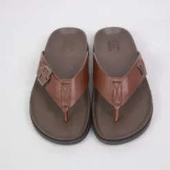 HBC men's flip flops, high quality cowhide leather model T22